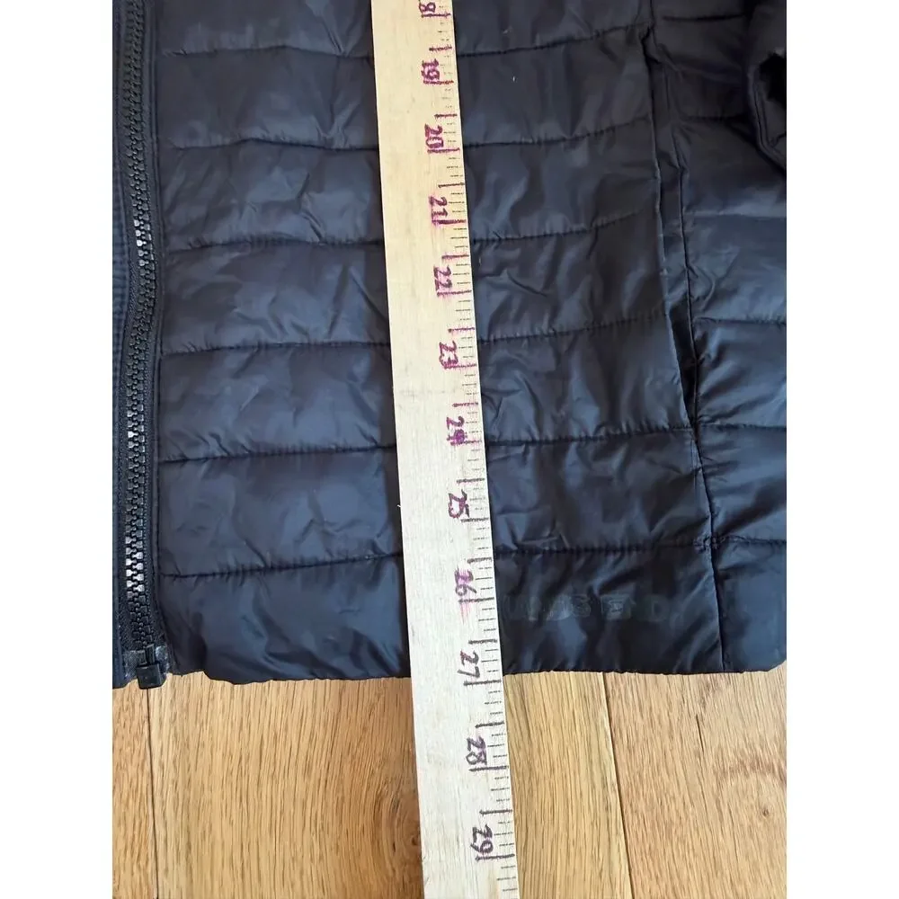 Lands End Kids ThermoPlume Packable Jacket XL 18-20 Black Lightweight Puffer